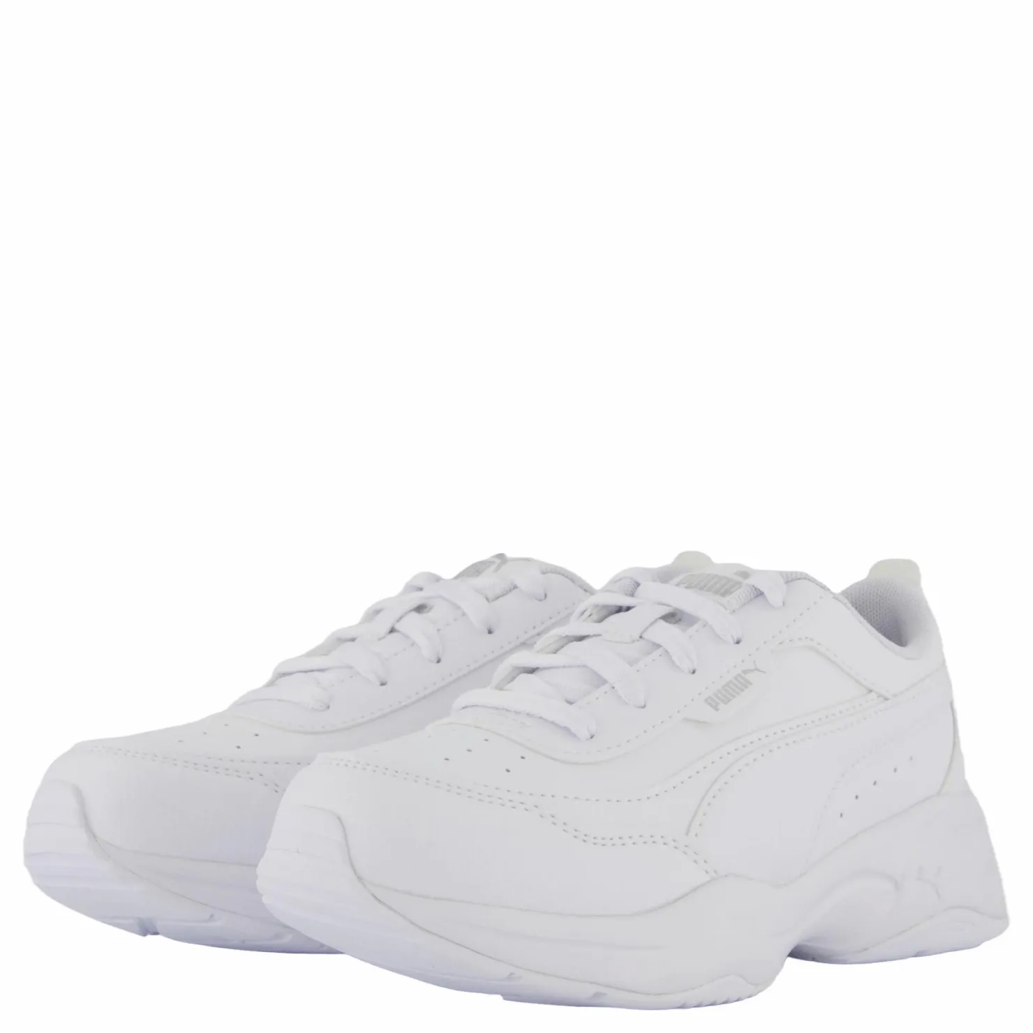 Puma Cilia Mode Ps White-white-silver-grayviolet Silver och Vit Outlet