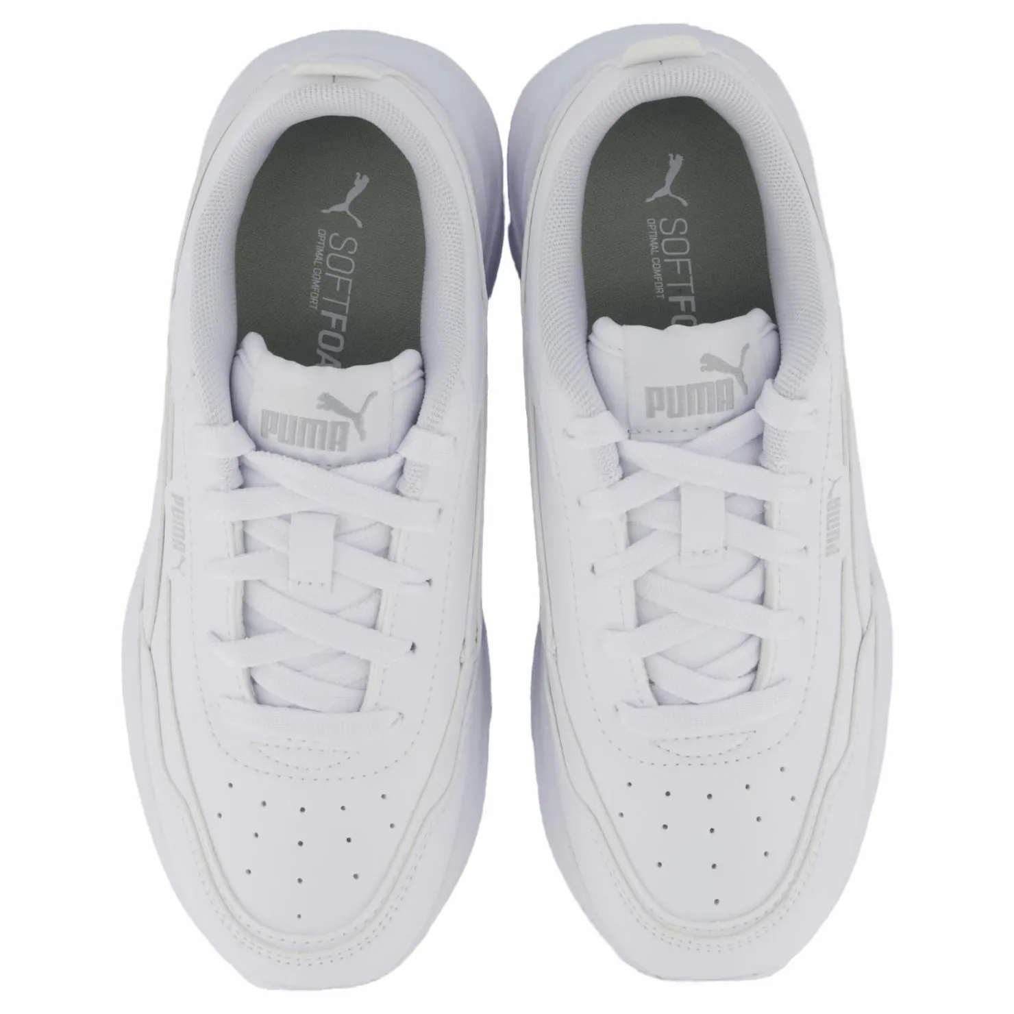 Puma Cilia Mode Ps White-white-silver-grayviolet Silver och Vit Outlet