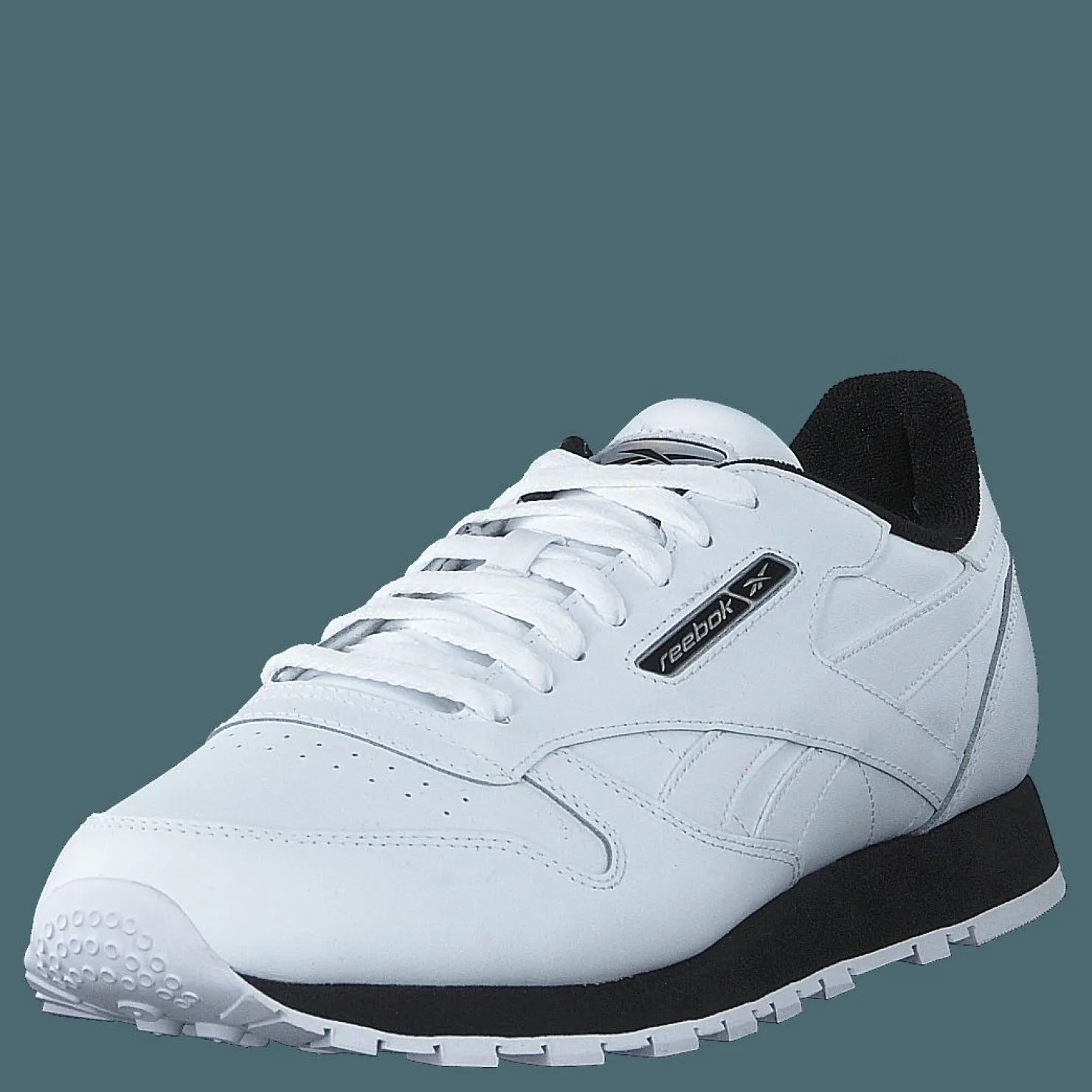 Reebok Classic Cl Leather Mu White/black/silvmt Vit Best