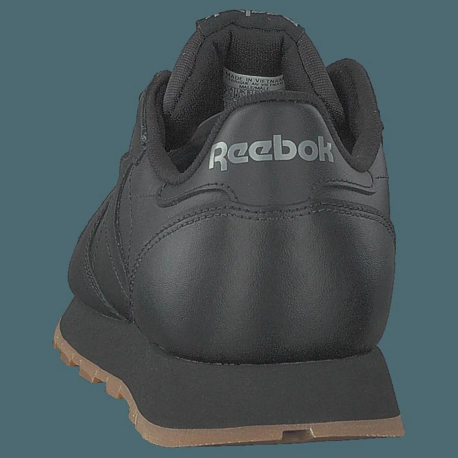 Reebok Classic Cl Lthr Black/gum Grå Best
