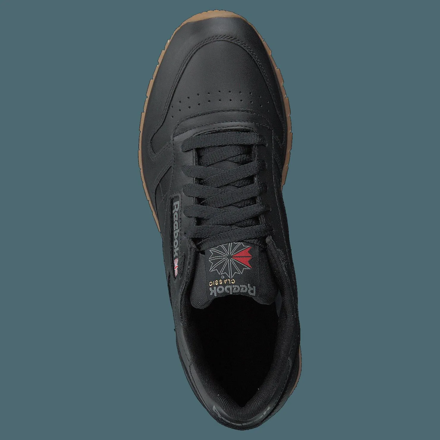 Reebok Classic Cl Lthr Black/gum Grå Best