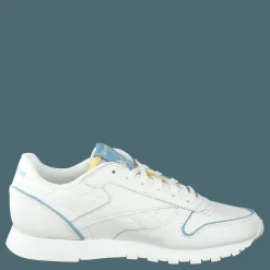 Reebok Classic Cl Lthr Chalk/chalk/washed Indigo Vit New