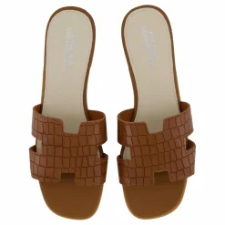Shoe Biz Claire Croco Brown Sale