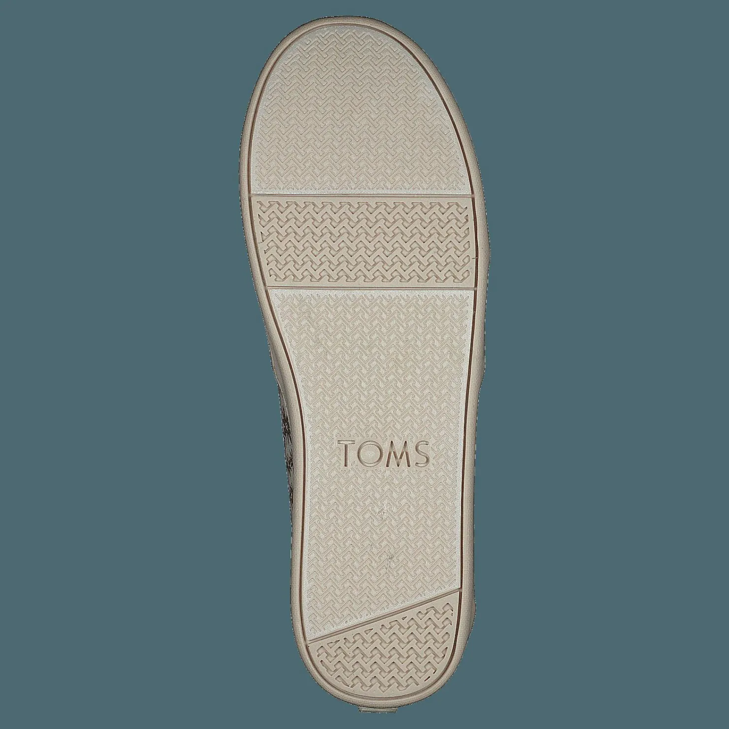 Toms Classic Alp Foil Floral Blooms Natural Gold Beige och Grå New