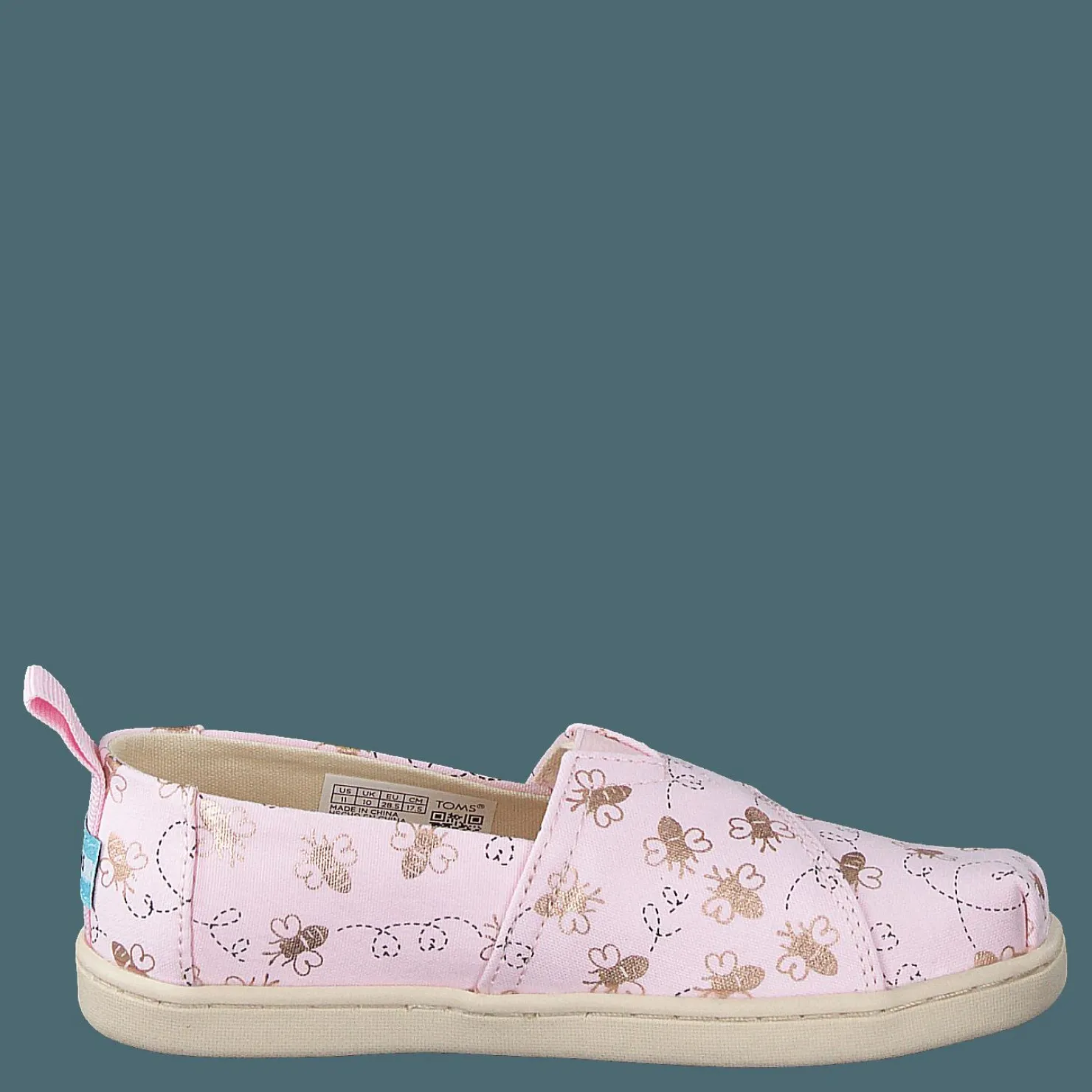 Toms Classic Bee Mine Foil Tiny Barley Pink Rosa Discount
