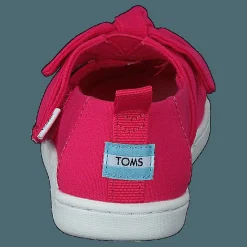 Toms Classic Canvas Ruffle Tiny Raspberry Rosa Best