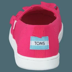 Toms Classic Canvas Ruffle Youth Raspberry Rosa Hot