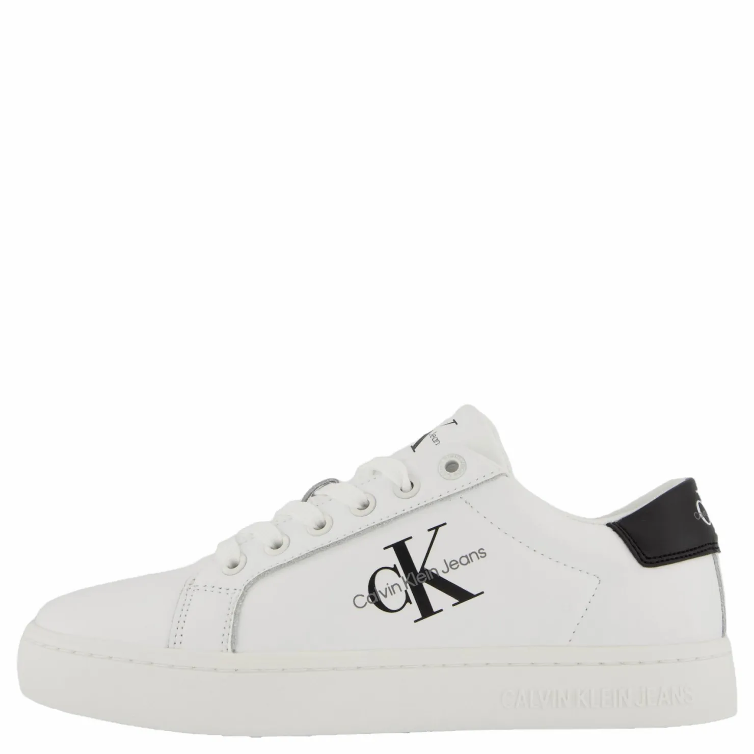 Calvin Klein Classic Cupsole Laceup White Vit Outlet