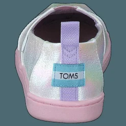Toms Classic Iridescent Stripe White Lila Hot
