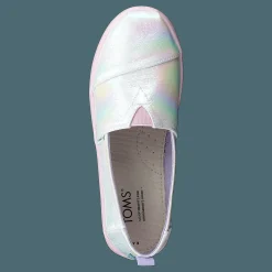 Toms Classic Iridescent Stripe White Lila Hot