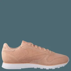 Reebok Classic Classic Leather Woven Emb Desert Dust/White Rosa och Vit Sale