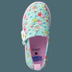 Toms Classic Peppa Pig Light Jade Rosa, Turkos och Blå Hot