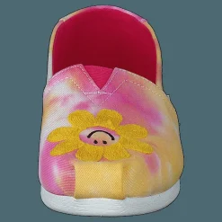 Toms Classic Tie Dye Fuchsia Rose Rosa och Gul