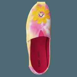 Toms Classic Tie Dye Fuchsia Rose Rosa och Gul