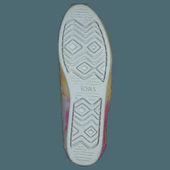 Toms Classic Tie Dye Fuchsia Rose Rosa och Gul