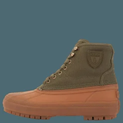 Polo Ralph Lauren Claus Laceup-boots-mid Cut Boo Defender Green Grön Outlet