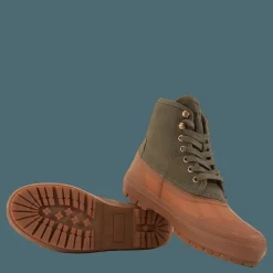 Polo Ralph Lauren Claus Laceup-boots-mid Cut Boo Defender Green Grön Outlet