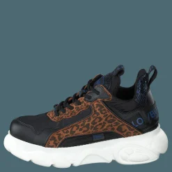 Buffalo Cld Chai Leopard Black Svart