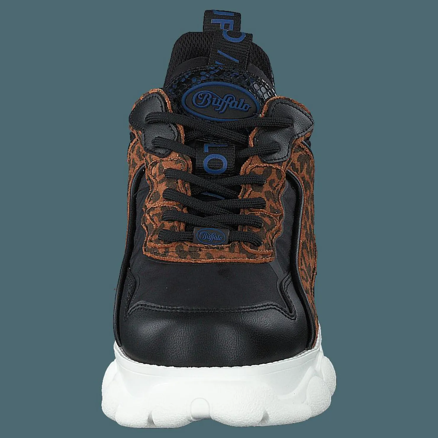 Buffalo Cld Chai Leopard Black Svart