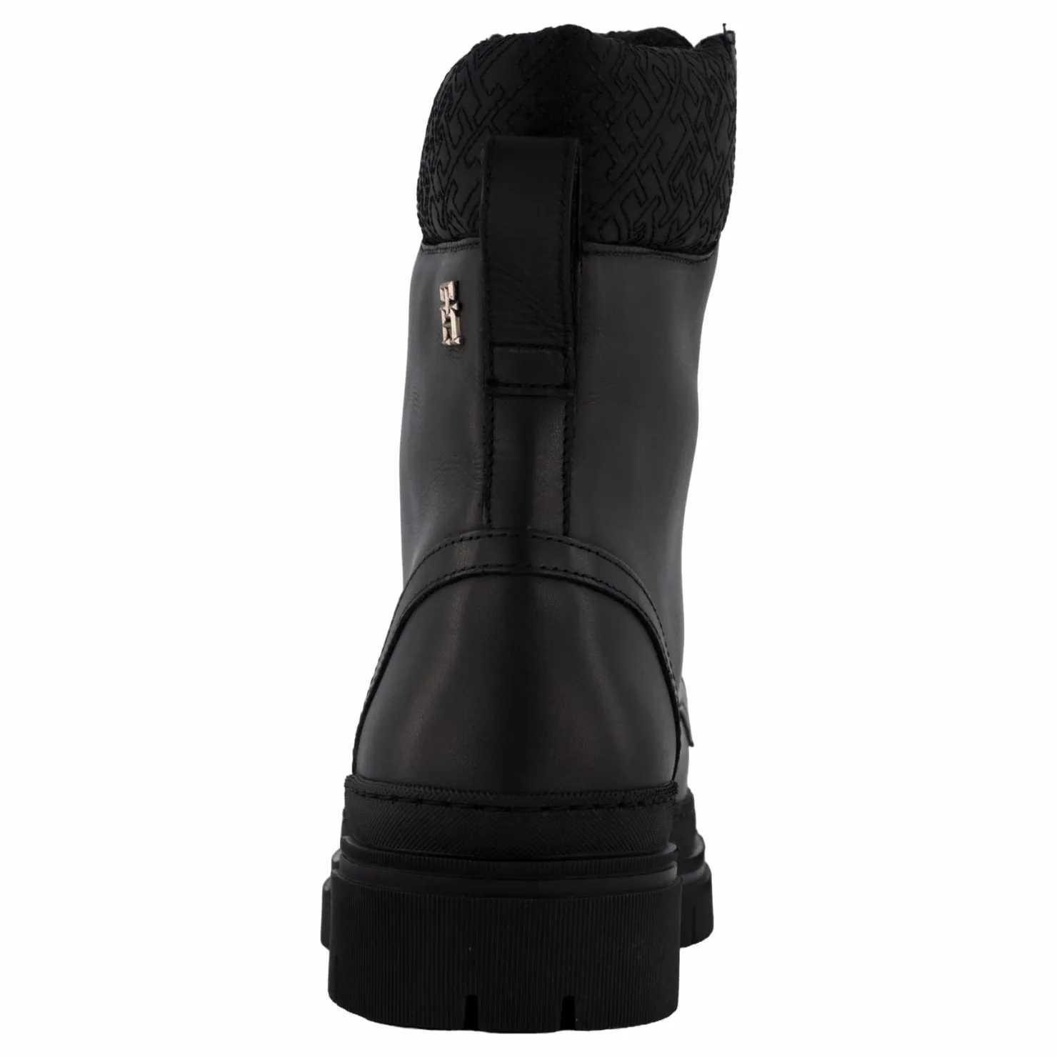Tommy Hilfiger Cleated Lace-up Lthr Mix Mono Black Svart Online