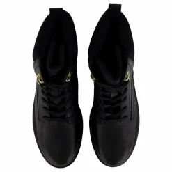 Tommy Hilfiger Cleated Lace-up Lthr Mix Mono Black Svart Online