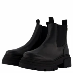 Tommy Hilfiger Combat Leather Low Chelsea Black Svart Clearance