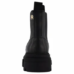 Tommy Hilfiger Combat Leather Low Chelsea Black Svart Clearance
