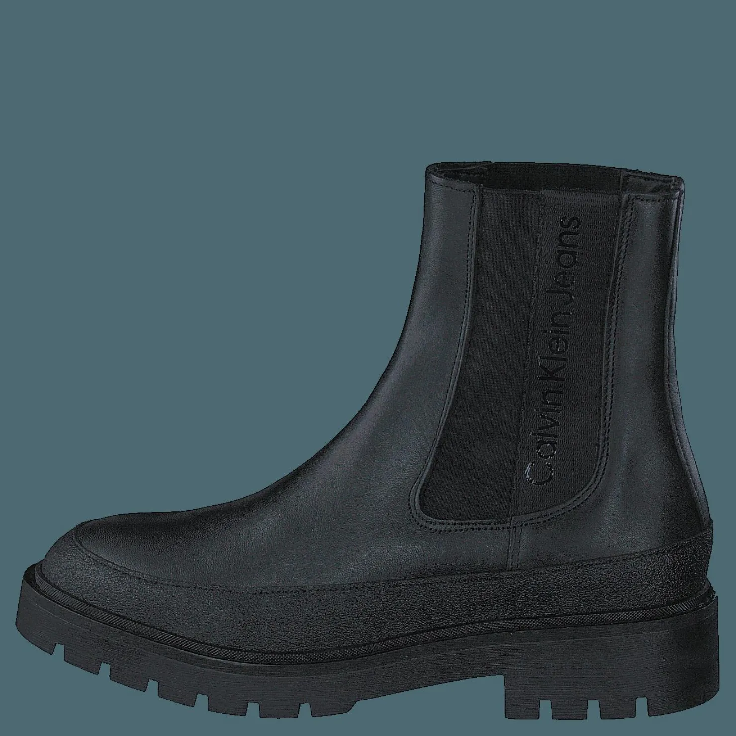 Calvin Klein Combat Mid Chelsea Boot Rubber Black Svart Online