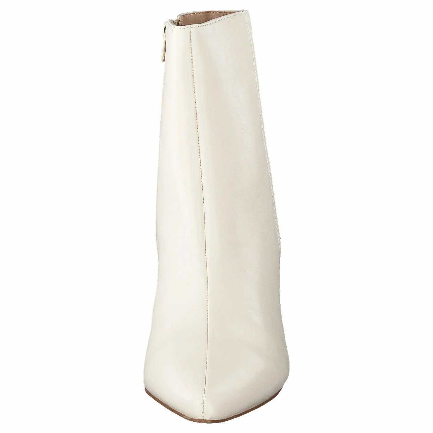 NA-KD Cone Shape Ankle Boots Offwhite Vit New