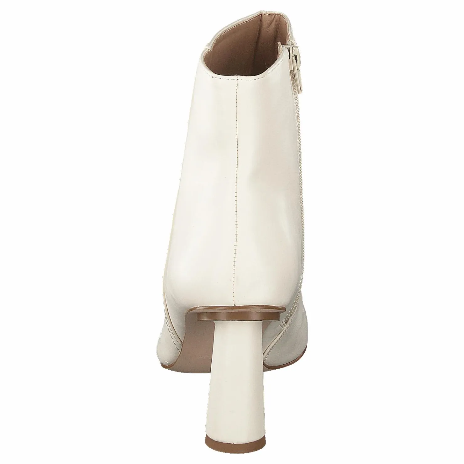 NA-KD Cone Shape Ankle Boots Offwhite Vit New