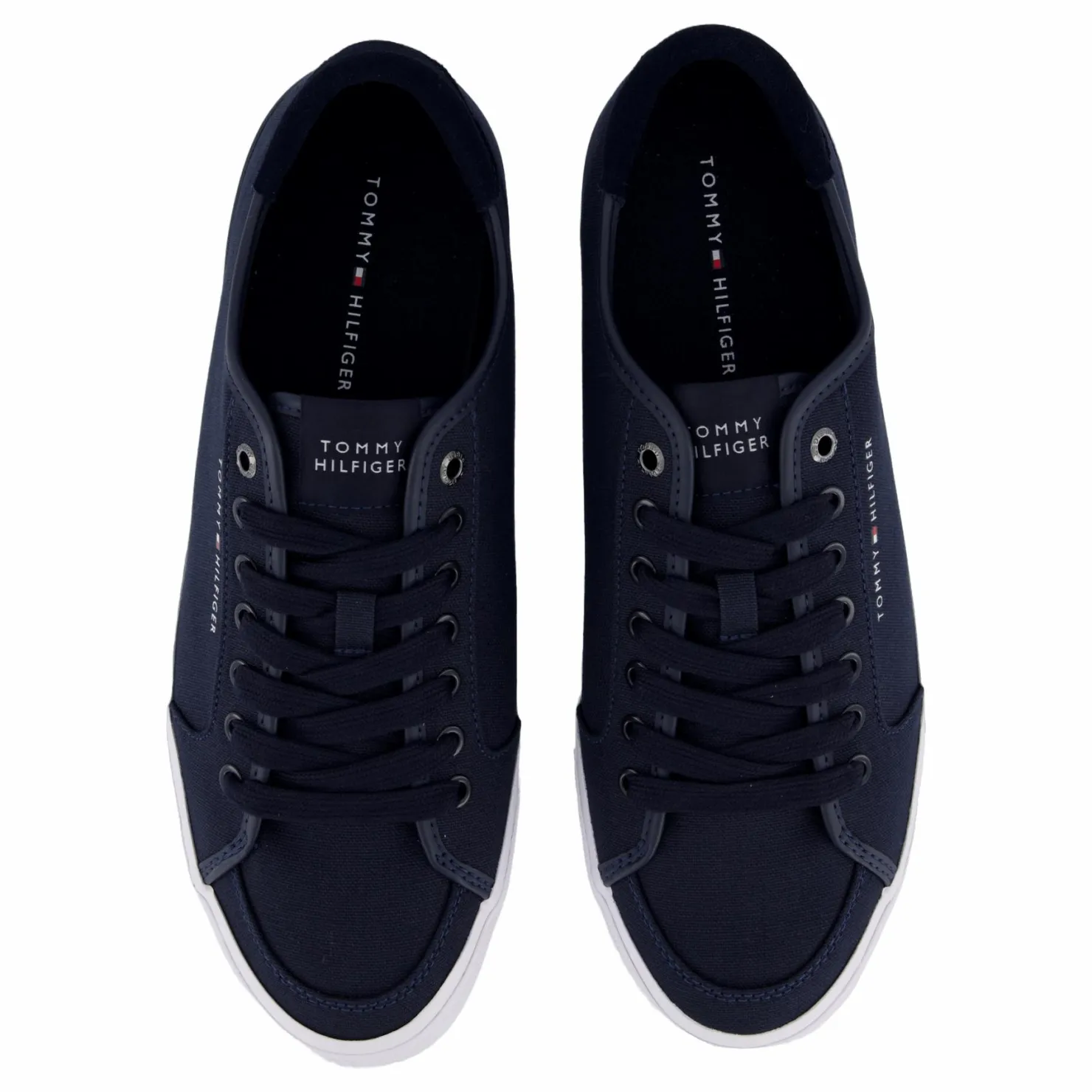 Tommy Hilfiger Core Corporate Vulc Canvas Blue Blå Clearance
