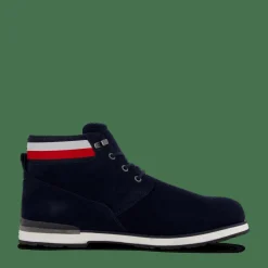 Tommy Hilfiger Core Hilfiger Suede Boot Navy Blå Hot