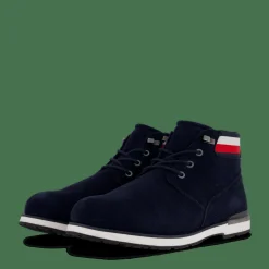 Tommy Hilfiger Core Hilfiger Suede Boot Navy Blå Hot