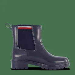 Tommy Hilfiger Corporate Elastic Rainboot Blue Blå