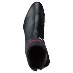 Tommy Hilfiger Cosy High Heel Leather Black Svart Clearance