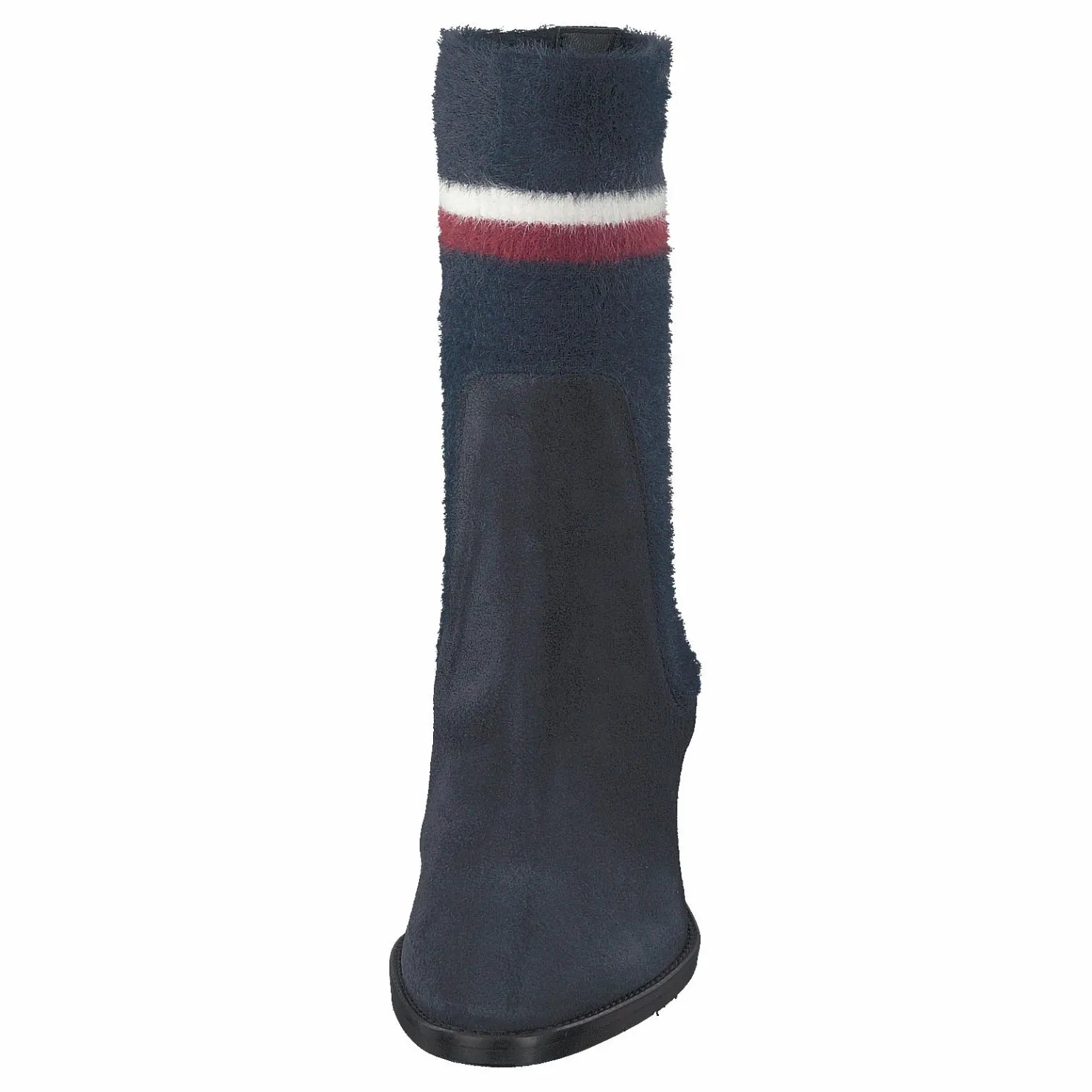 Tommy Hilfiger Cosy Mid Heel Suede Cki Midnight Blå Discount