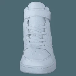 Nike Court Borough Mid 2 Little Kids' Shoes WHITE/WHITE-WHITE Vit Discount