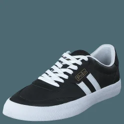 Polo Ralph Lauren Court Leather Sneaker Black/White Svart Outlet