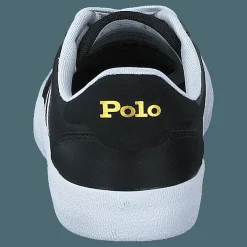 Polo Ralph Lauren Court Leather Sneaker Black/White Svart Outlet
