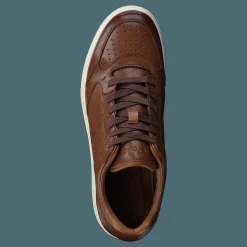 Polo Ralph Lauren Court Leather Sneaker Pale Russet Brun Sale