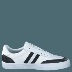 Polo Ralph Lauren Court Leather Sneaker White/Black Vit Outlet