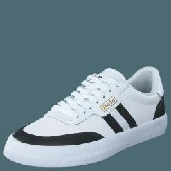 Polo Ralph Lauren Court Leather Sneaker White/Black Vit Outlet
