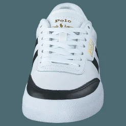 Polo Ralph Lauren Court Leather Sneaker White/Black Vit Outlet