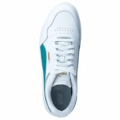 Puma Court Ultra White-green Lagoon- G Vit och Grön Clearance