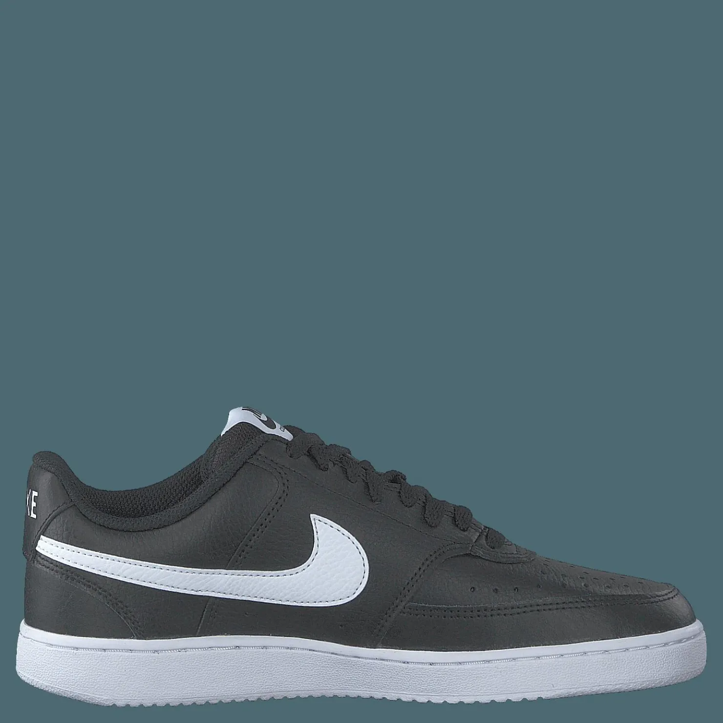 Nike Court Vision Low Women's Shoes BLACK/WHITE Grå Clearance