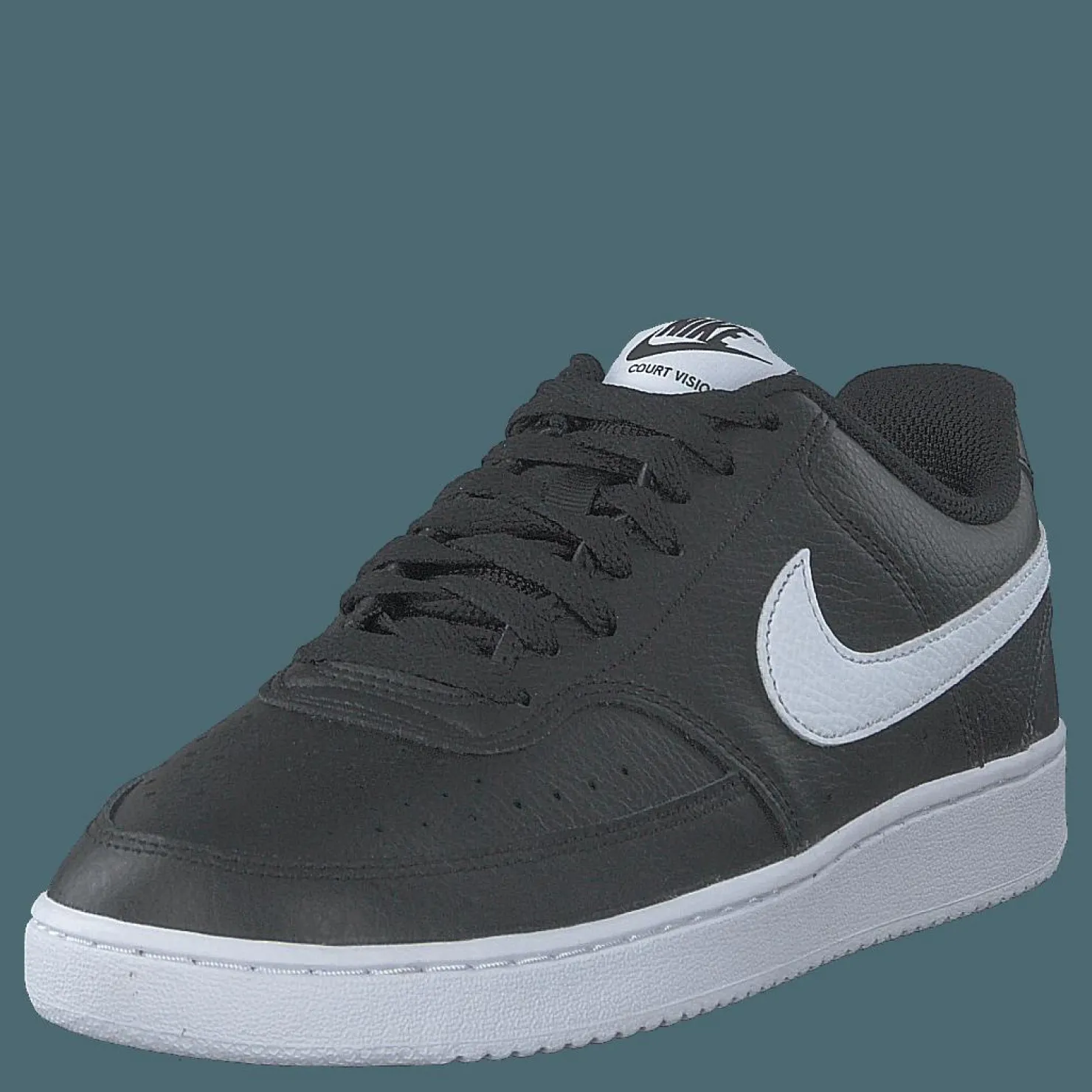 Nike Court Vision Low Women's Shoes BLACK/WHITE Grå Clearance