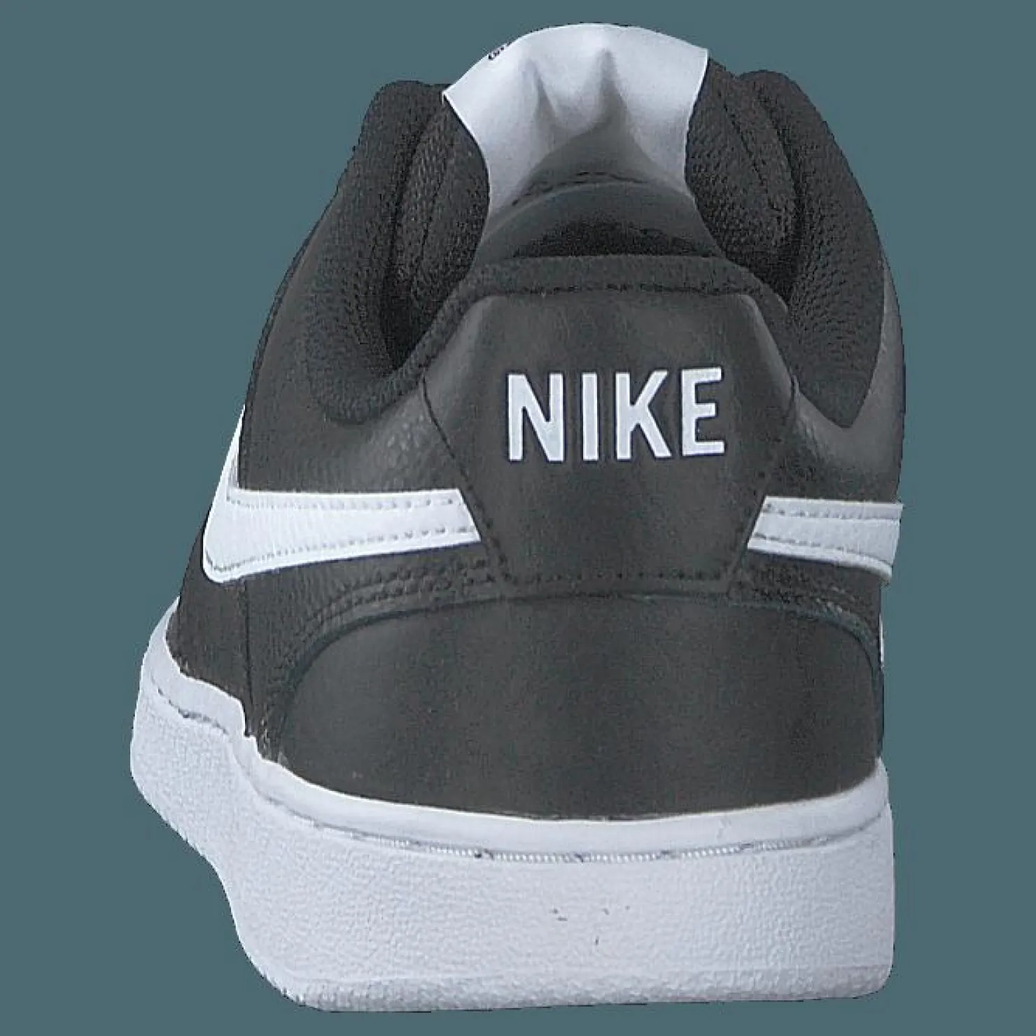 Nike Court Vision Low Women's Shoes BLACK/WHITE Grå Clearance