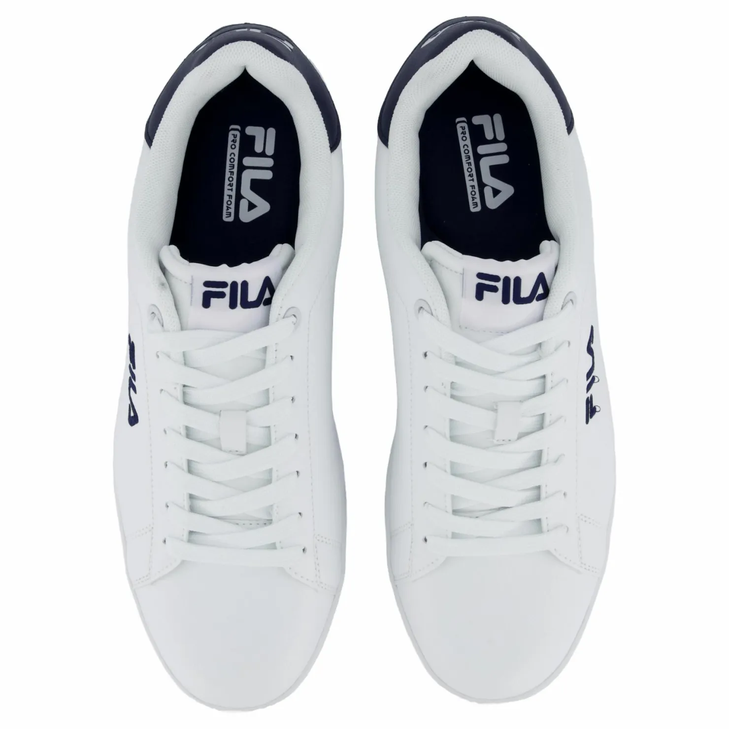 Fila Courtbay Linear White- Navy Vit Clearance