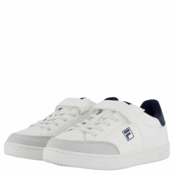 Fila Courtbay Velcro Kids White- Navy Vit Online