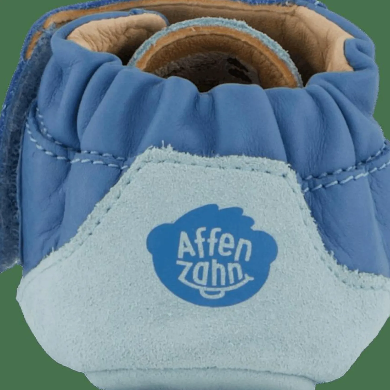 Affenzahn Crawling Shoe Leather Crawly Shark Blue Best